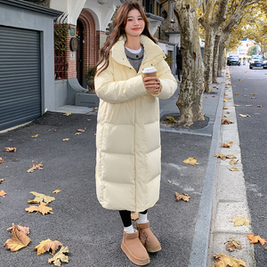 新款现货！长款过膝保暖羽绒服加厚浙宝180A/货号1853/p285控388图片