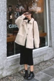 好卖~22秋冬上新白色仿羊羔毛外套浙B1178/1872-p160-控248，女装短外套，浙宝180A