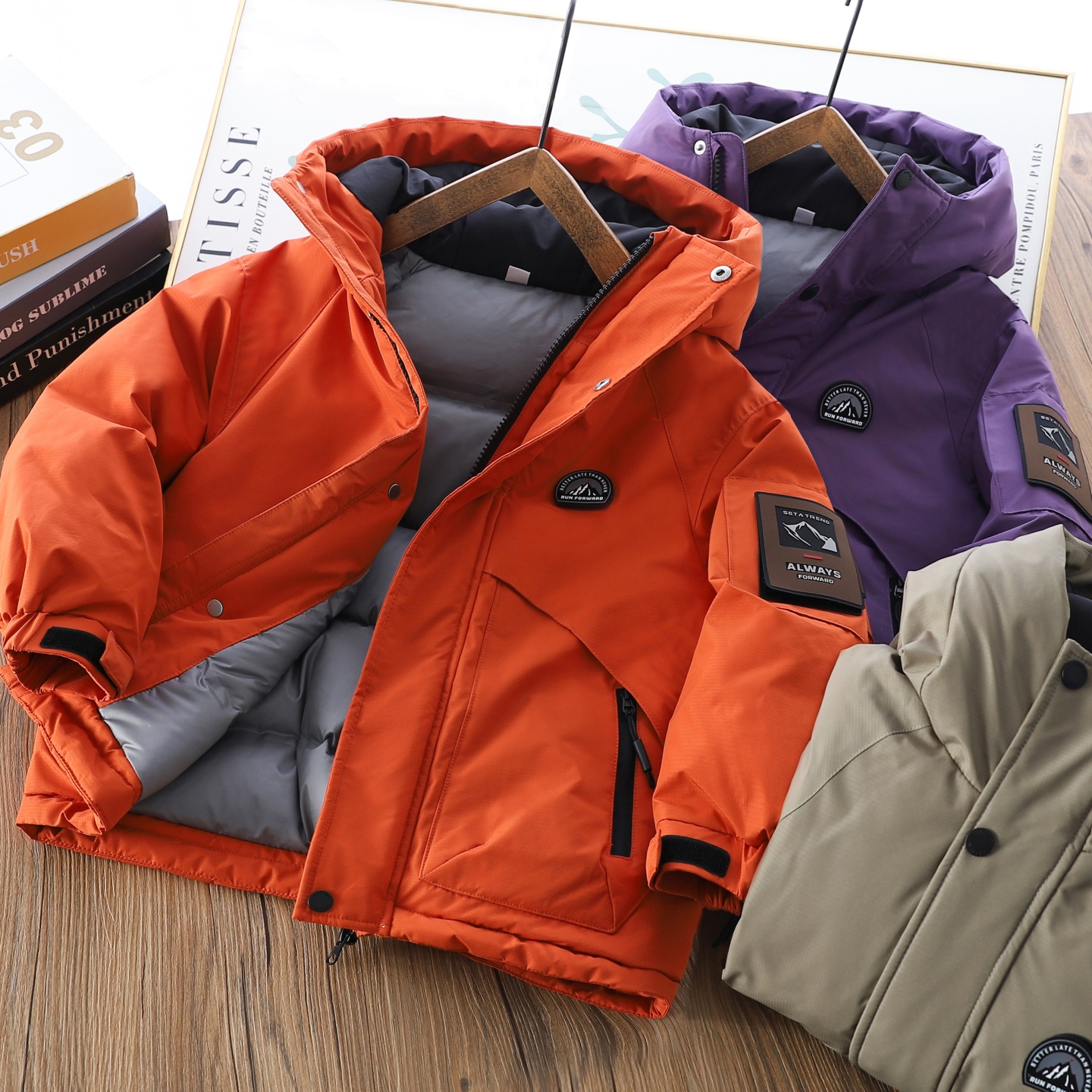 男童冬季加厚羽绒服冲锋衣外套