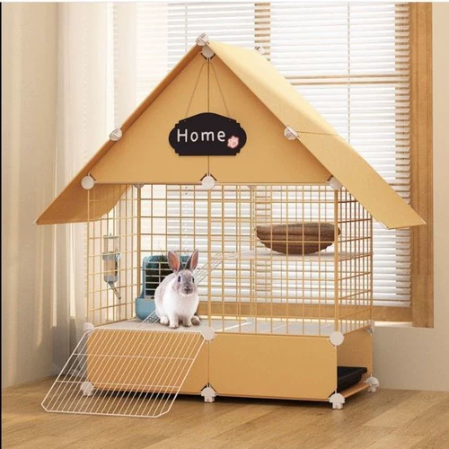 Дом кролика в клетке использует голландские дома из свинины и мыши с большими виллами с подносовыми поставками гнездоров кролика для предотвращения мочи
