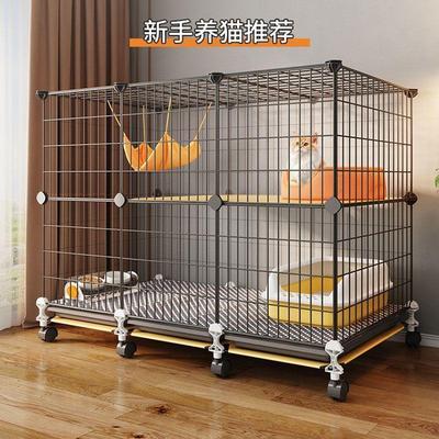 猫笼子家用室内双层不占地大空间厕所猫窝一体猫咪屋舍别墅猫空笼