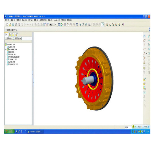 3D弹簧离合器设计三维SW模型3D建模+说明书械参考资料