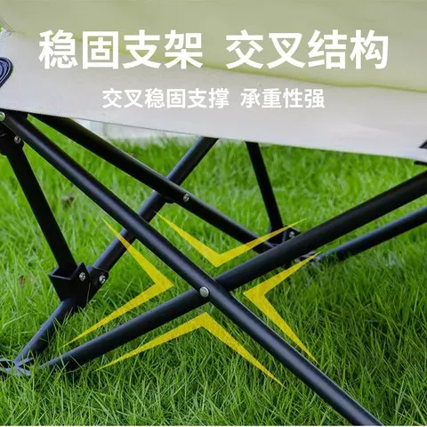 户外折叠椅休闲椅躺椅折叠两用装备高背躺坐露营椅沙滩小魔钓鱼