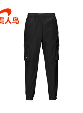贵人鸟男裤正品冬新款运动休闲加绒厚工装大口袋长裤