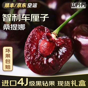 智利车厘子5斤3J/4J原箱当季新鲜水果空运包邮进口大樱桃礼盒装