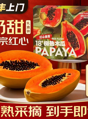 海南红心木瓜树上熟顺丰包邮