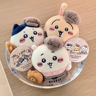 日本正版吉伊乌萨奇面包店店员乌萨奇热狗三明治系列玩偶书包挂件