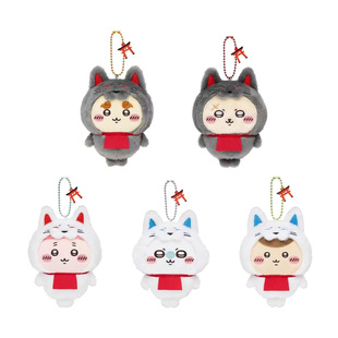 日系新款吉伊可爱伏见稻荷神社限定系列鼬鼠栗子毛绒玩具包包挂饰