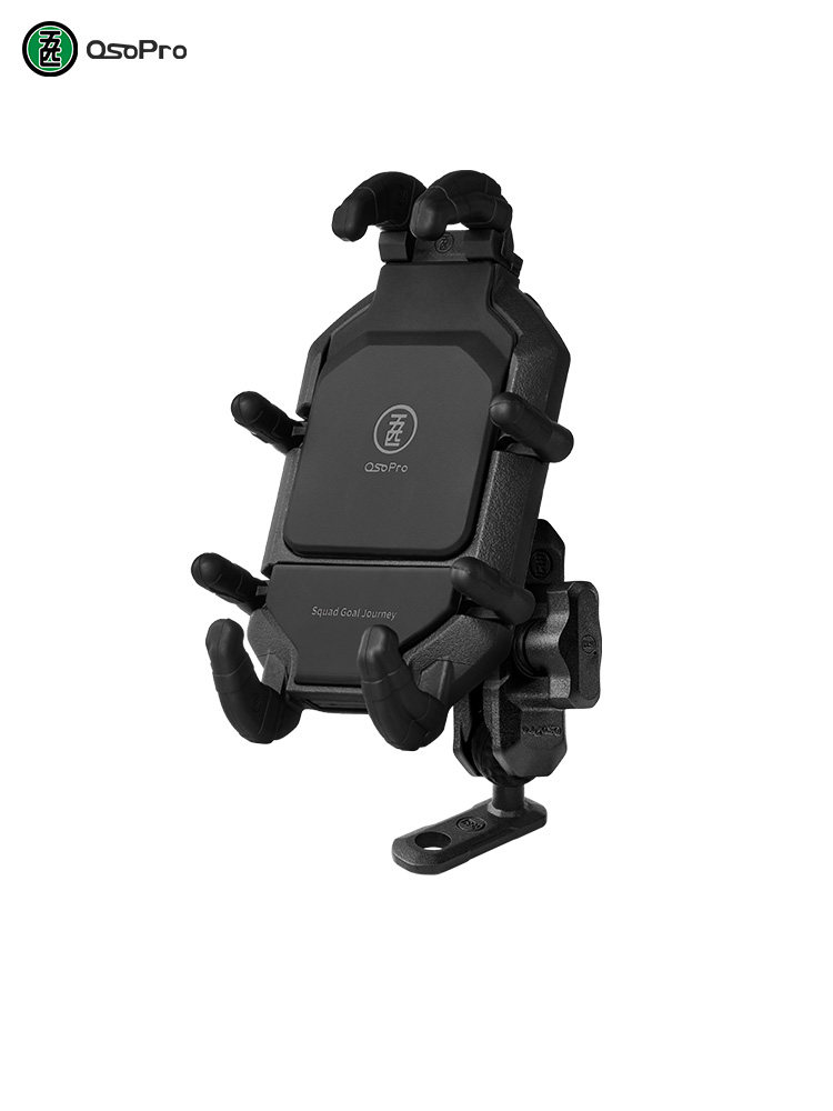 五匹osopro摩托车手机支架电动车导航固定架防盗直角甲壳支架踏板