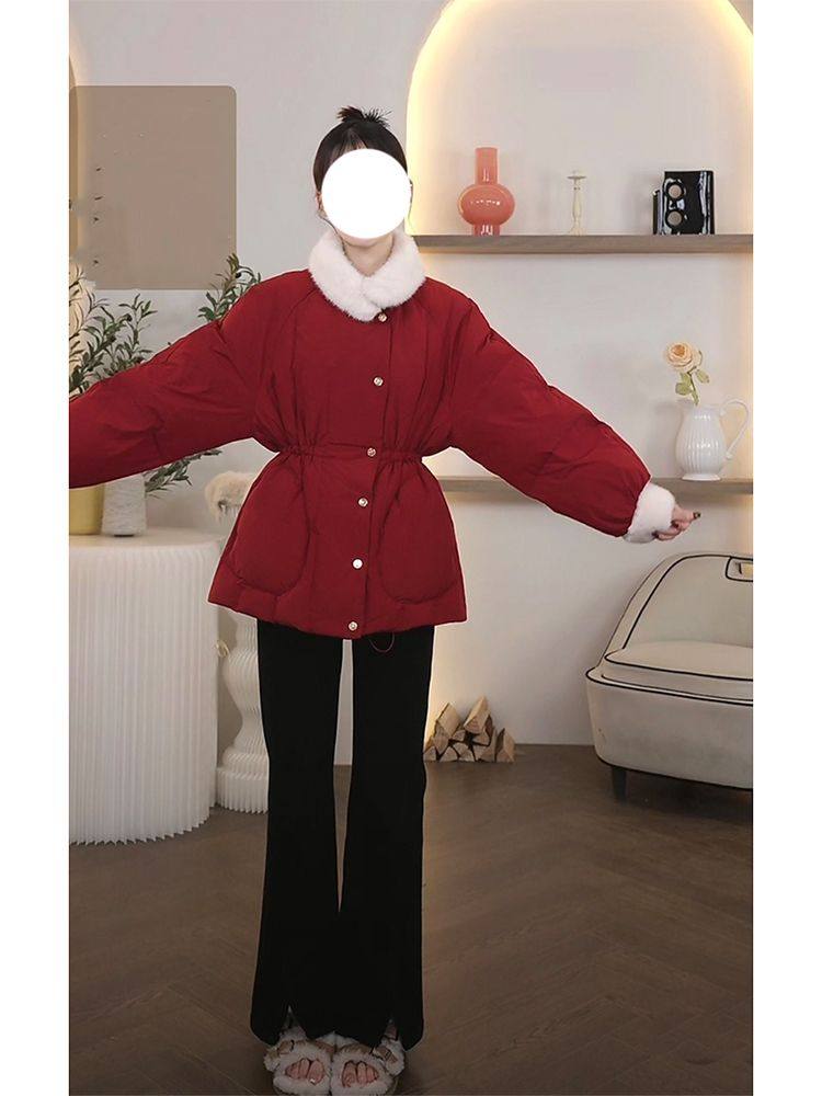 韩系高级感新款收腰公主风显瘦棉服女保暖气质百搭冬季上衣外套