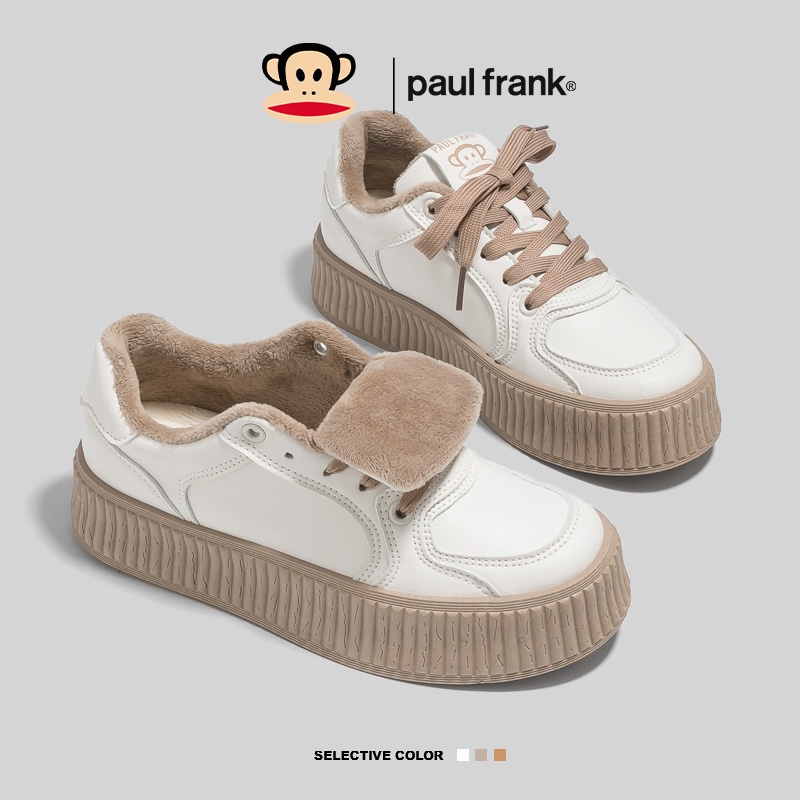 大嘴猴冬季加绒棉鞋女鞋