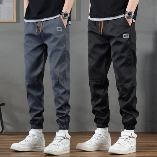 潮流百搭休闲裤 裤 韩版 潮牌束脚工装 子男2026干活耐穿耐磨工作裤