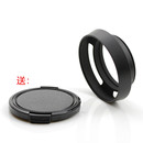 40.5 58mm铝合金属螺口通用遮光罩 黑色镂空37