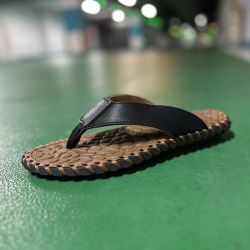 头层牛皮人字拖男防水防滑拖鞋