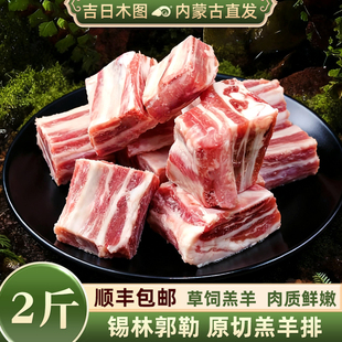 手抓羊肉 无添加不膻 送炖肉料 切块发货 内蒙古锡盟羔羊排2斤