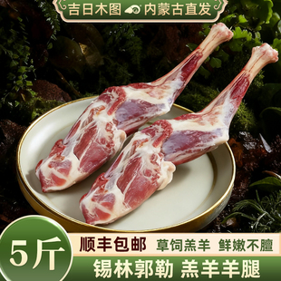 羊腿5斤 新鲜羊肉内蒙古生羊肉烧烤食材整只羊前腿烤羊腿