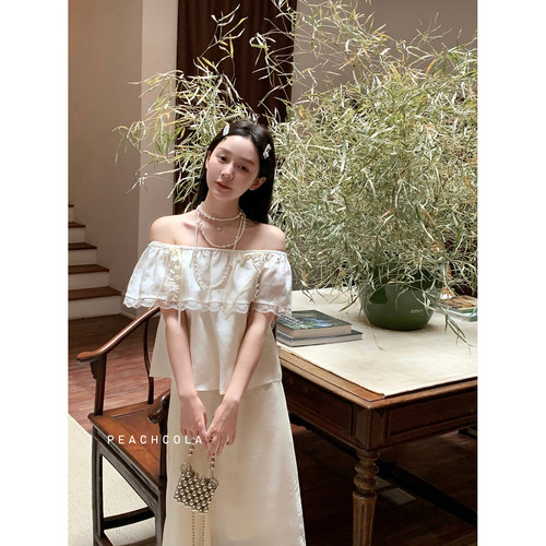 【清仓福利 限时7折】桃可了《 月见花屋 》上衣+半身裙女