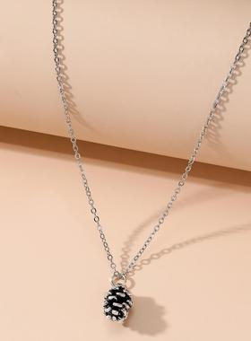 链条松果项饰吊坠锁骨链女耳饰