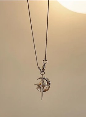 星星系项链十字架锁骨链