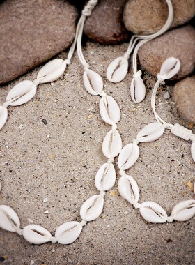 贝壳项链手链套装海边沙滩配饰