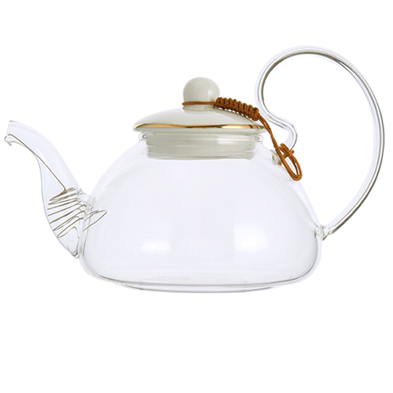 耐热玻璃带过滤蜡烛保温花茶壶