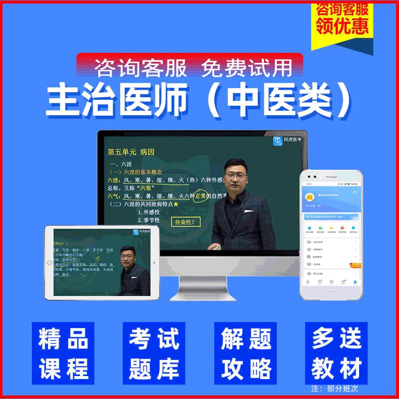 2025年中医主治医师内科全科眼科针灸妇产科主治医师视频课程题库