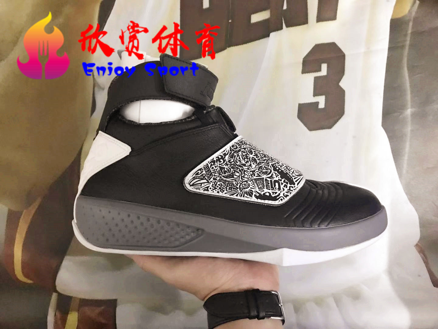 AIR JORDAN XX AJ20 季后赛 黑白 奥利奥 男子篮球鞋310455-003