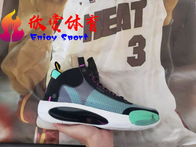 AirJordan34首发电光蓝紫镂空