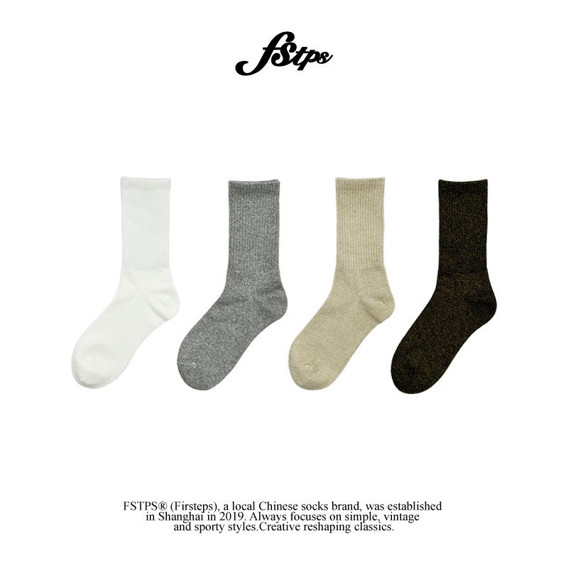 FSTPS中筒堆堆袜袜女日系亮片袜