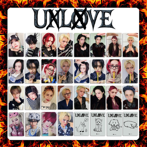 XLOV专辑UXLXVE周边自印特典卡 haru同款Jump Up 特典小卡UNLOVE
