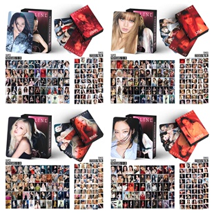 预127张粉墨BP小卡贴纸DEADLINE金智秀JENNIE ROSE单人lomo LISA
