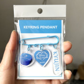 挂件别针 NMIXX爻Blue Valentine亚克力胸针 饰品自制专辑周边ins