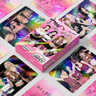 Z粉墨周边小卡片LIASA JENNIE JISOO ROSE双面LOMO卡贺卡92张124