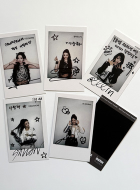 MEOVV拍立得自制小卡 签名宝丽来人物照片ELLA特典明星卡片礼物