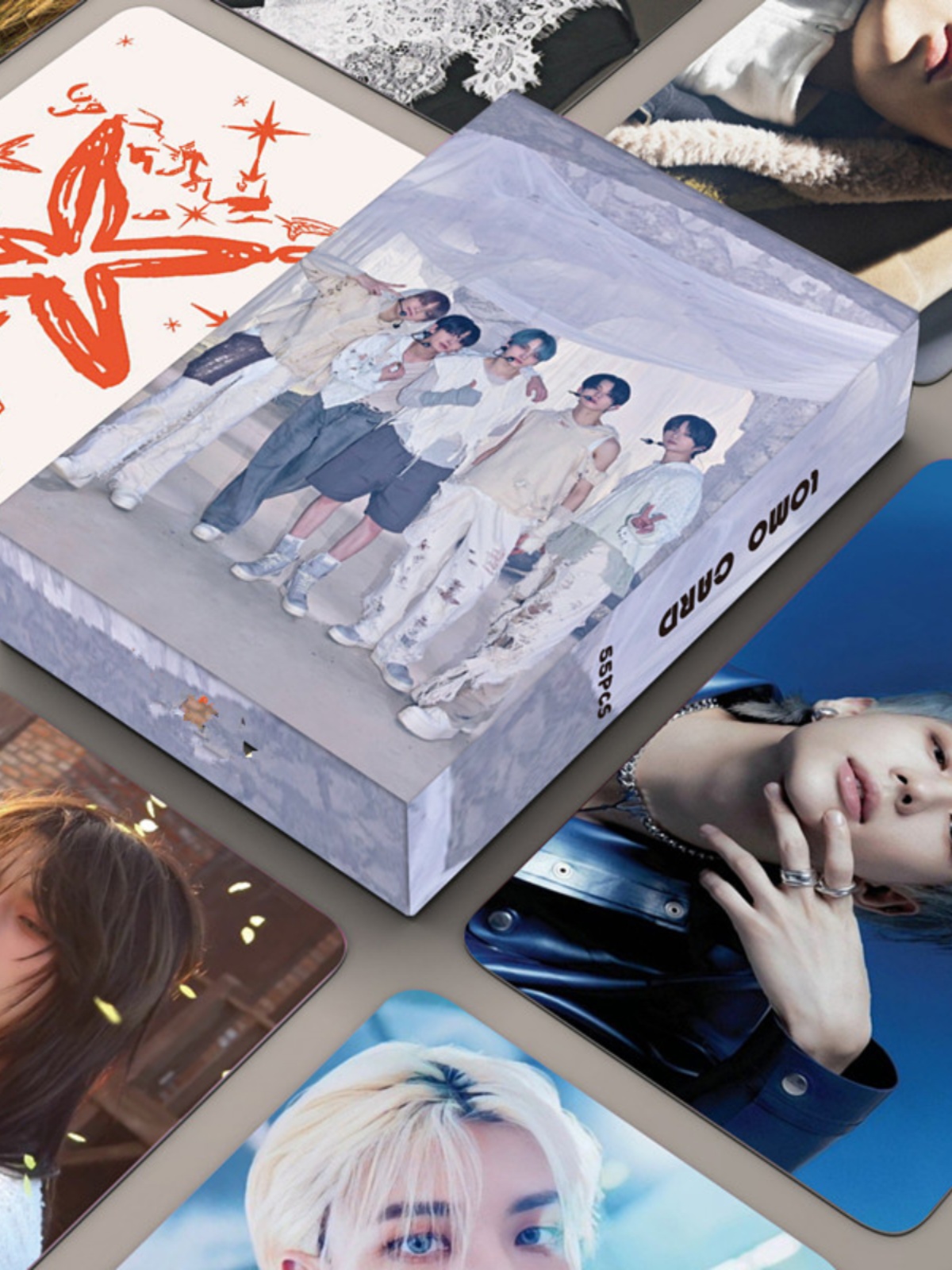 thumbnail for 55 pieces of T group Choi Soo-bin Choi Ran-jun LOMO cards peripheral small cards postcards collection cards lomo beautiful pictures photos ins