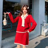 新品针织套装-2D118-6193-P120-K198，女装套装/套裙，2D118