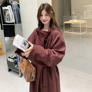 新品现货-安可拉红长款风衣-200-2483-p190-k298图片