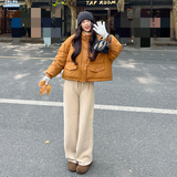 -90绒短款羽绒服-2D118-2511-p265-k398，女装羽绒服，2D118