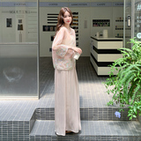 现货-刺绣上衣加阔腿裤-2D118-2626-P175-K248，女装套装/套裙，2D118
