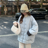 韩系轻薄保暖时尚羽绒服女2025冬季新款宽松温柔保暖90白鸭绒外套，女装羽绒服，2D118