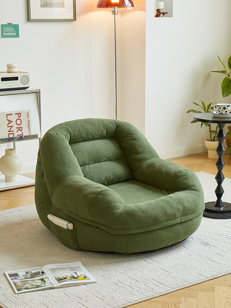 Kiçik yumşaq kreslo-sofa, uzanan və yatan model