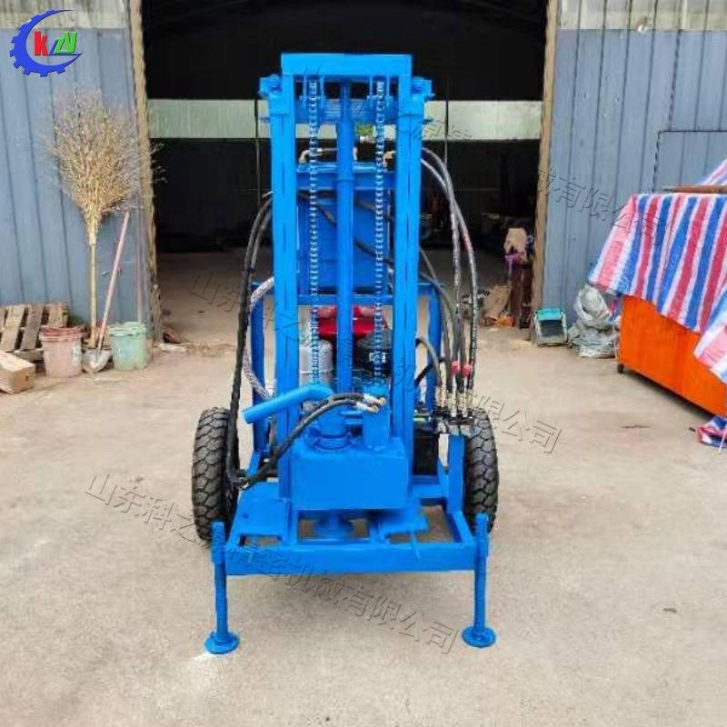 液压水井钻机家用农田灌溉钻井机液压便携牵引式吃水井打孔机