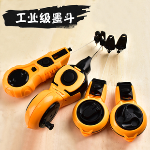 墨斗线工地放线专用木工手摇电动木斗器弹线工具划施工员画自动线