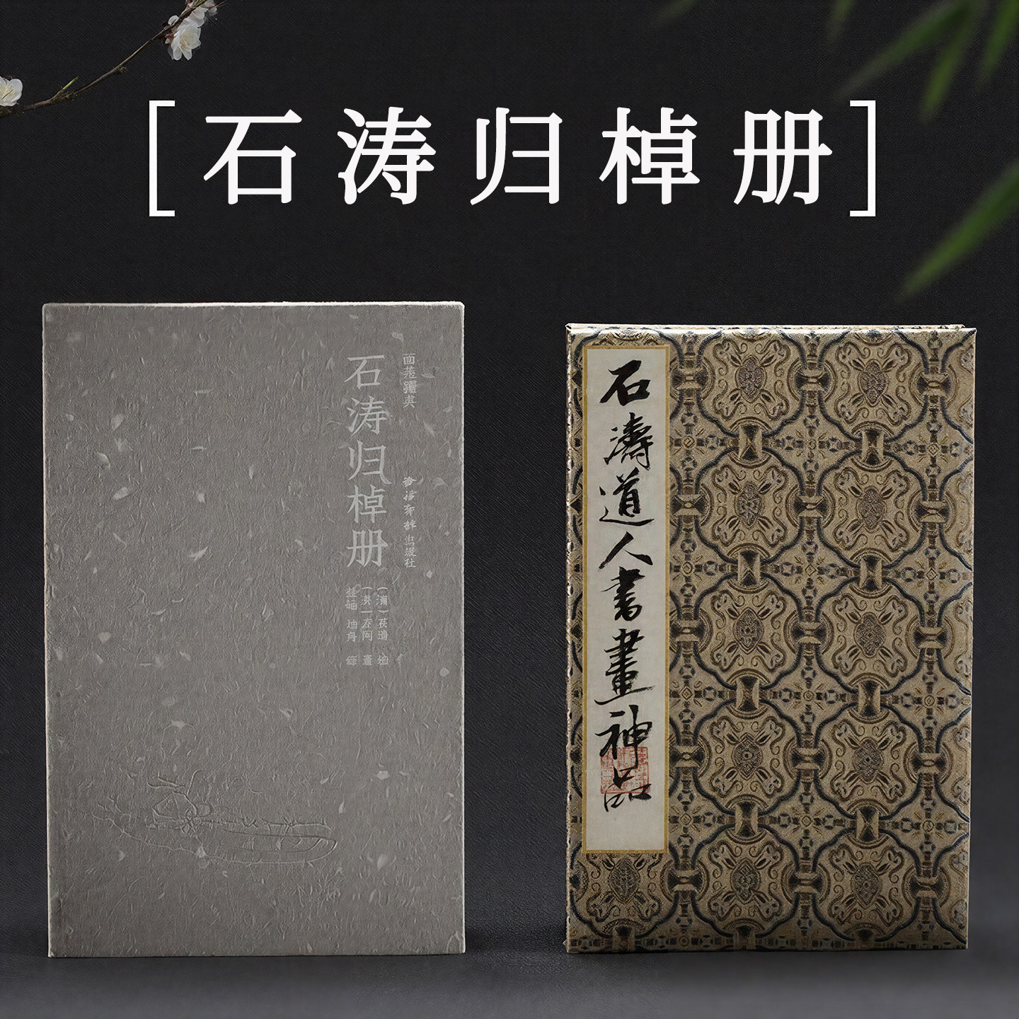 画苑掇英—石涛归棹册 原色精印完整呈现十二开山水花卉及十二开书法对题原作原貌 诗书画印四绝石涛笔法画意书法绘画临摹收藏鉴赏