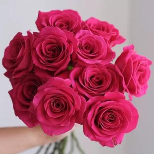 弗洛伊德玫瑰鲜花花束云南昆明基地直发卡布奇洛百合送人情人节