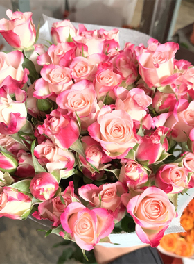 折射多头泡泡小玫瑰云南昆明基地直发鲜花花束百合腊梅元旦节同城