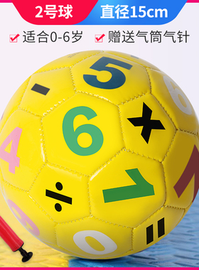 宝宝2号足球认识字母数字球类玩具儿童皮球户外户内玩具球幼儿园