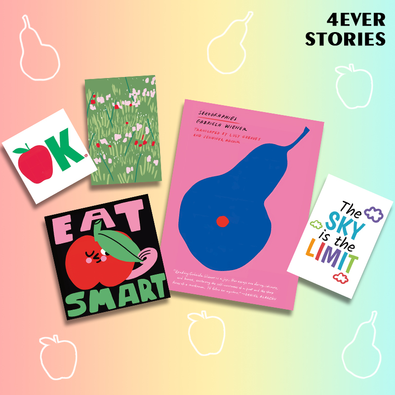 |4ES| 果果多巴胺 ins卡通手绘卡片套装 儿童房墙贴拍照装饰卡片