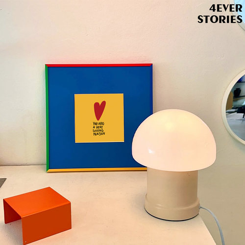 4ES |BE YOURSELF 可爱文字海报 彩色金属相框客厅卧室家装饰画