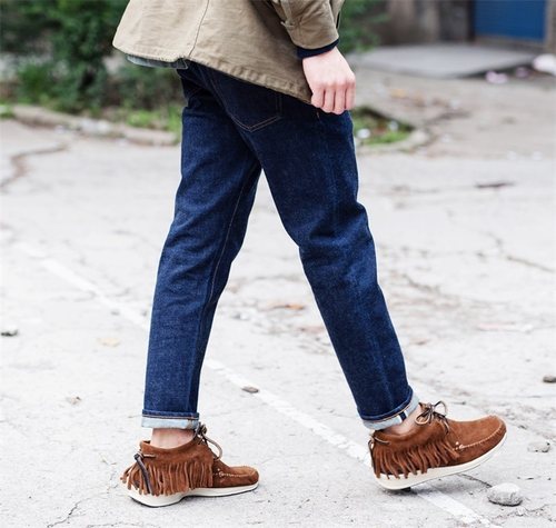 hdk重制版九分新疆长绒棉牛仔裤